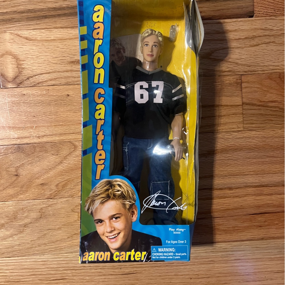 Aaron Carter Collectible Doll with Black Jersey Outfit
